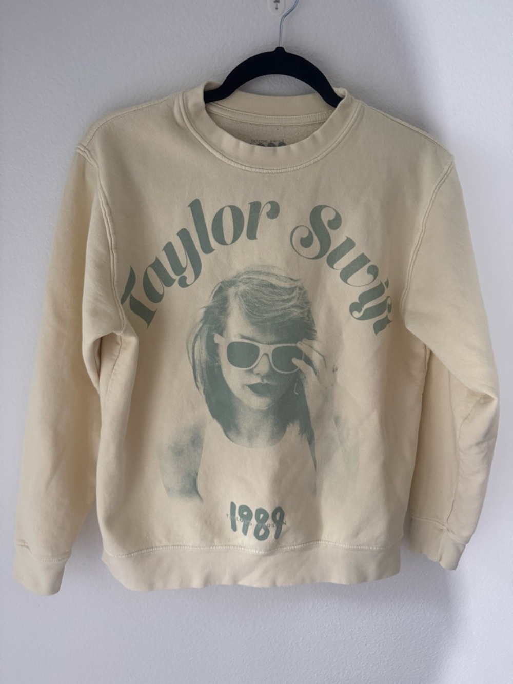 Taylor Swift 1989 Taylor’s Version Cream Sweatshirt with Sage Graphic